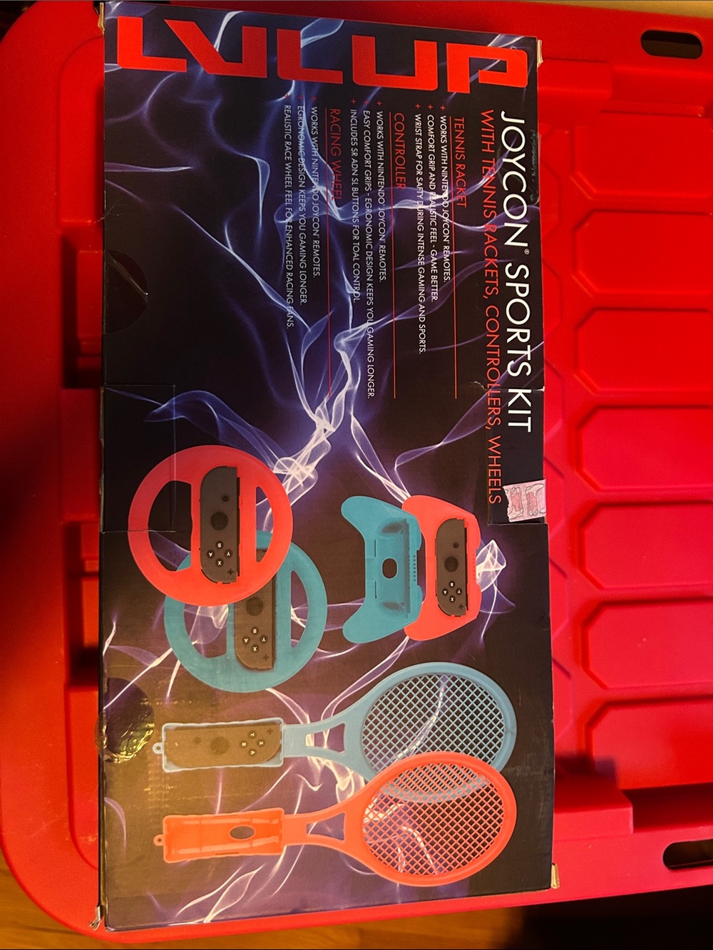 JoyCon Sports Kit Accessories for Nintendo Switch - Red & Teal